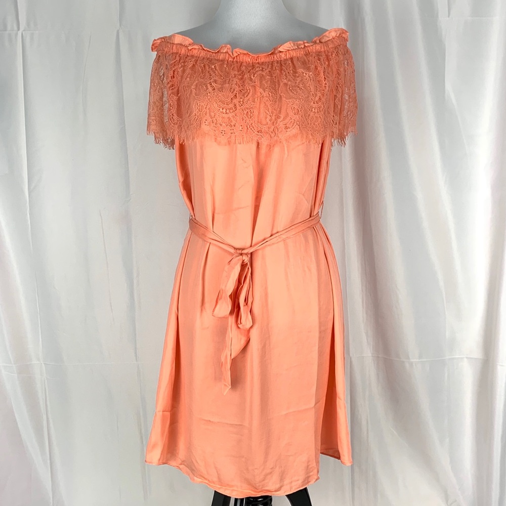 Cold shoulder size medium coral summer dress